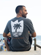 T-Shirt TVB Paraíso Não Distante Preto Stone