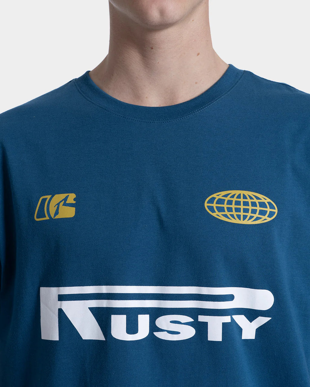 Camiseta Manga Curta Rusty Azzuro Azul