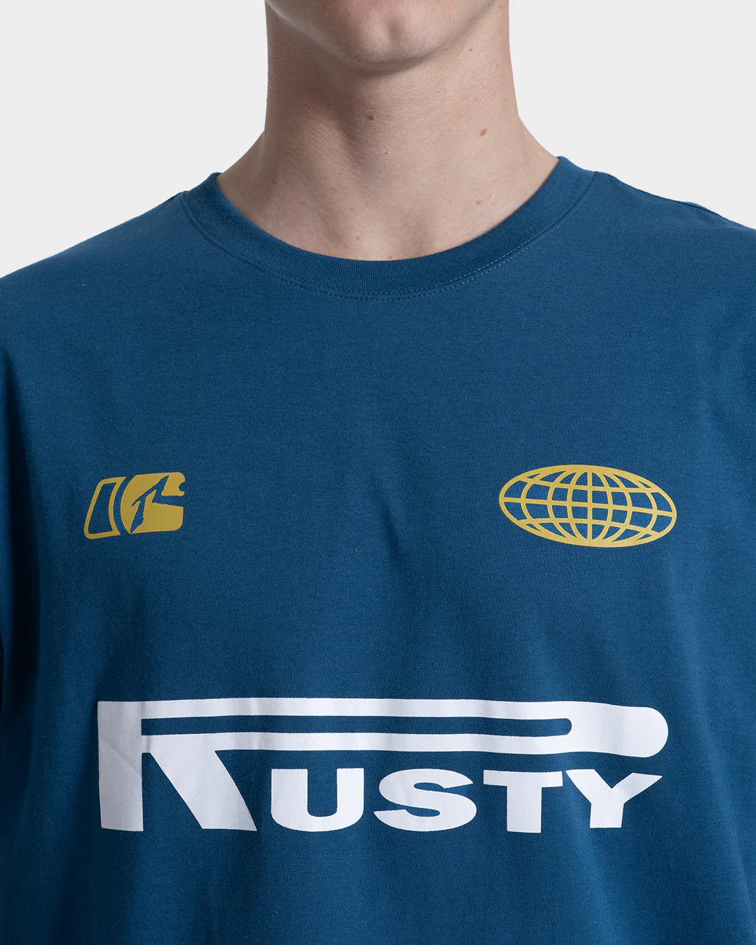 Camiseta Manga Curta Rusty Azzuro Azul