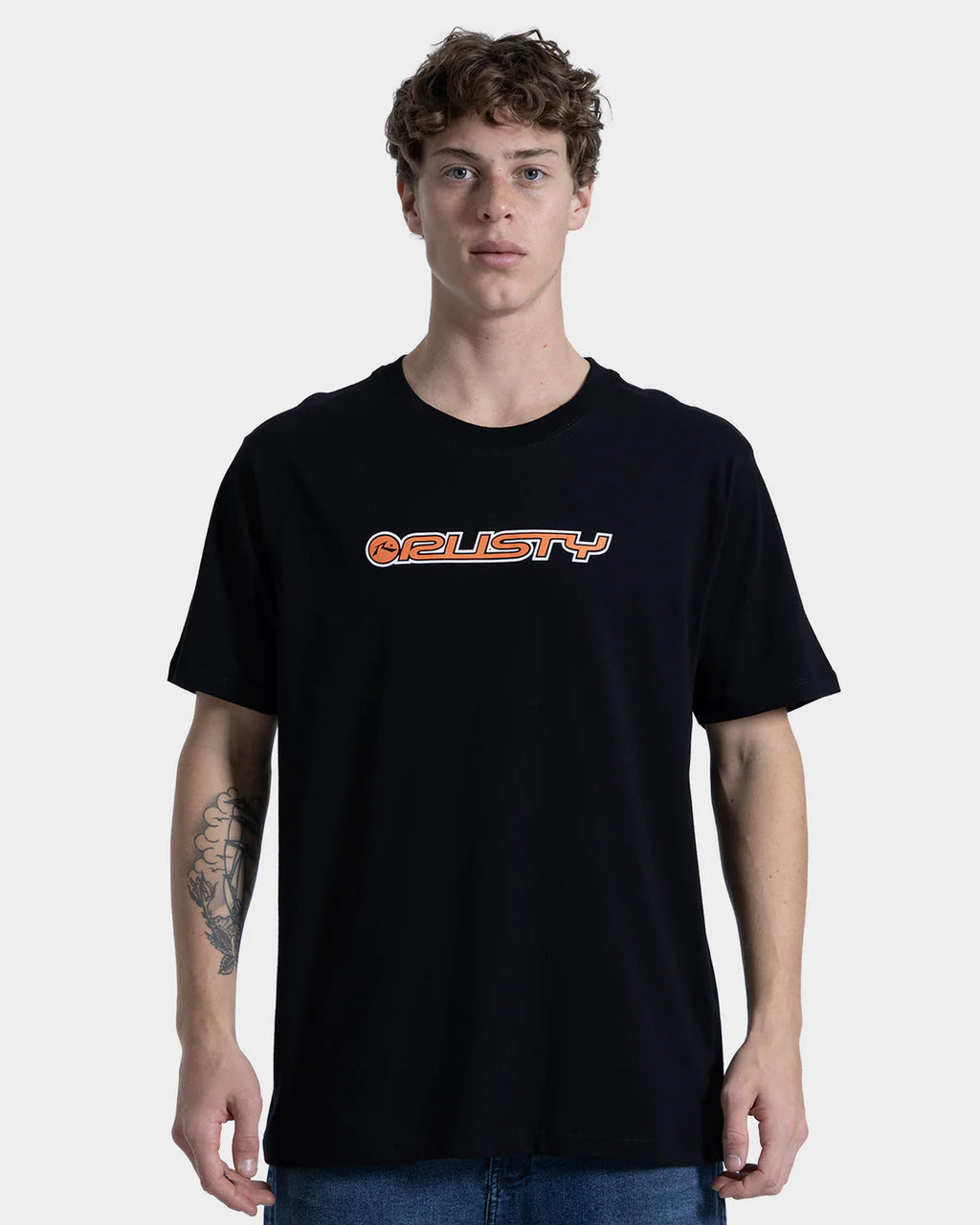 Camiseta Manga Curta Rusty Shape Preta