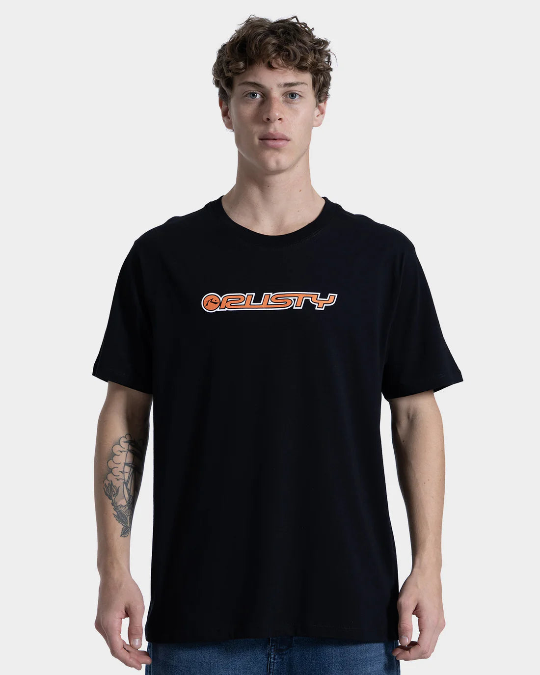 Camiseta Manga Curta Rusty Shape Preta
