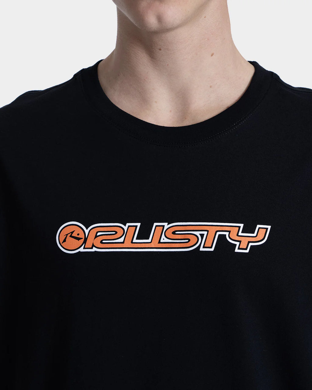 Camiseta Manga Curta Rusty Shape Preta