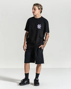 Bermuda Moletom Volcom Single Stone Preta