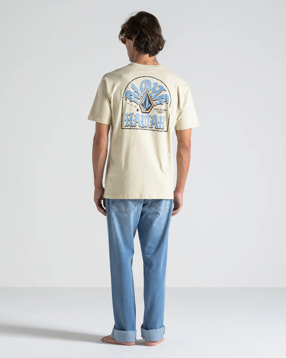 Camiseta Volcom Chandler Bege