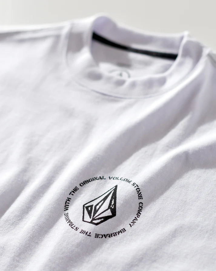 Camiseta Comfort Fit Volcom Classics Branca