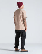 Camiseta Regular Volcom You Drain Bege