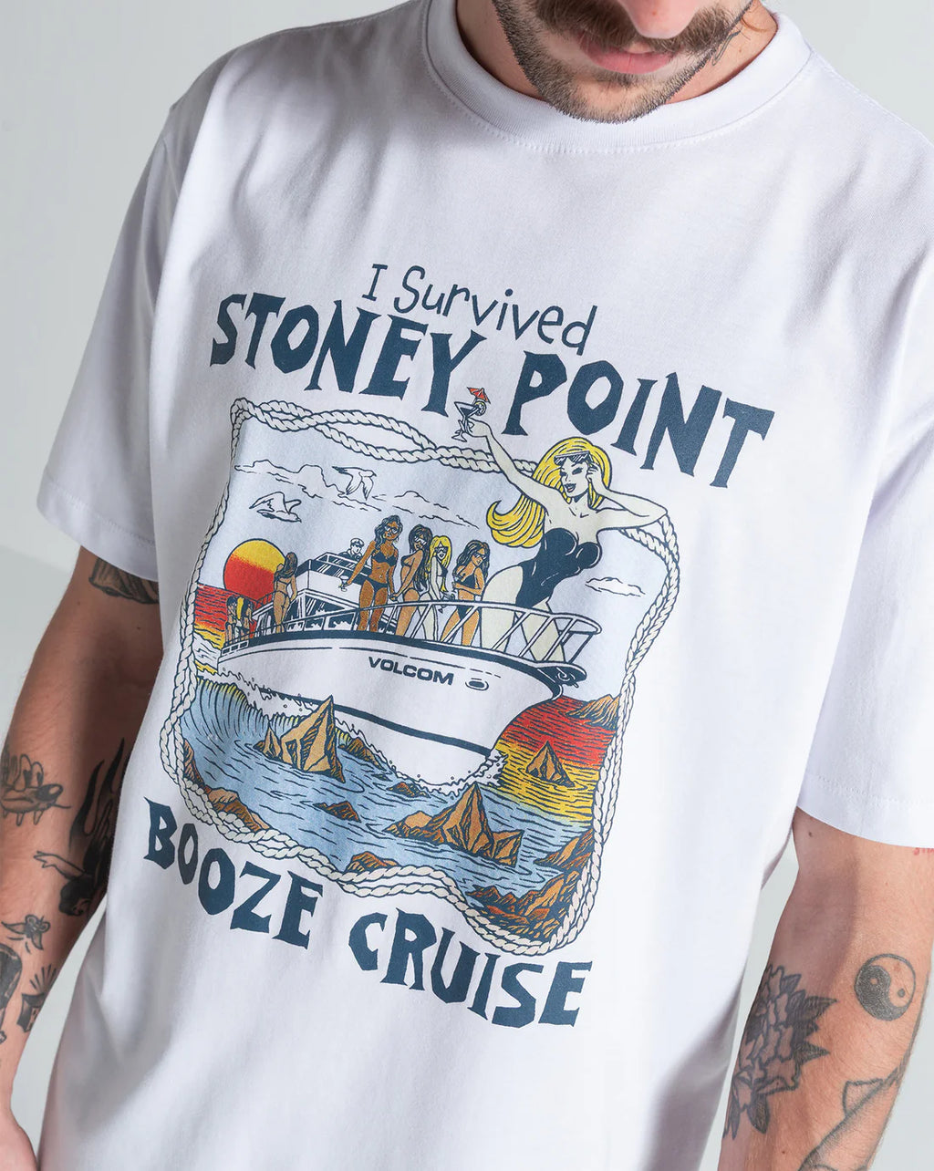 Camiseta Volcom Stoney Point Branca