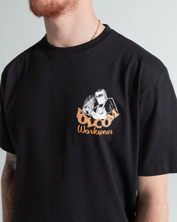 Camiseta Volcom Grindit Preta