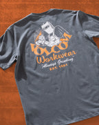 Camiseta Volcom Grindit Cinza Chumbo