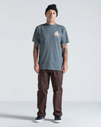 Camiseta Volcom Grindit Cinza Chumbo