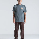Camiseta Volcom Grindit Cinza Chumbo