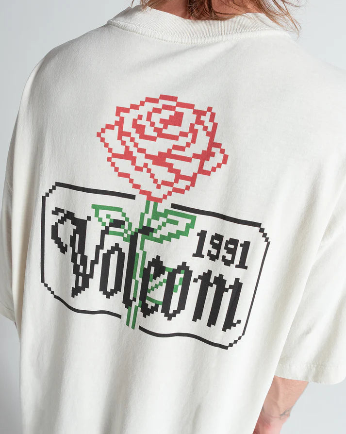 Camiseta Oversized Volcom Dia Up Off White