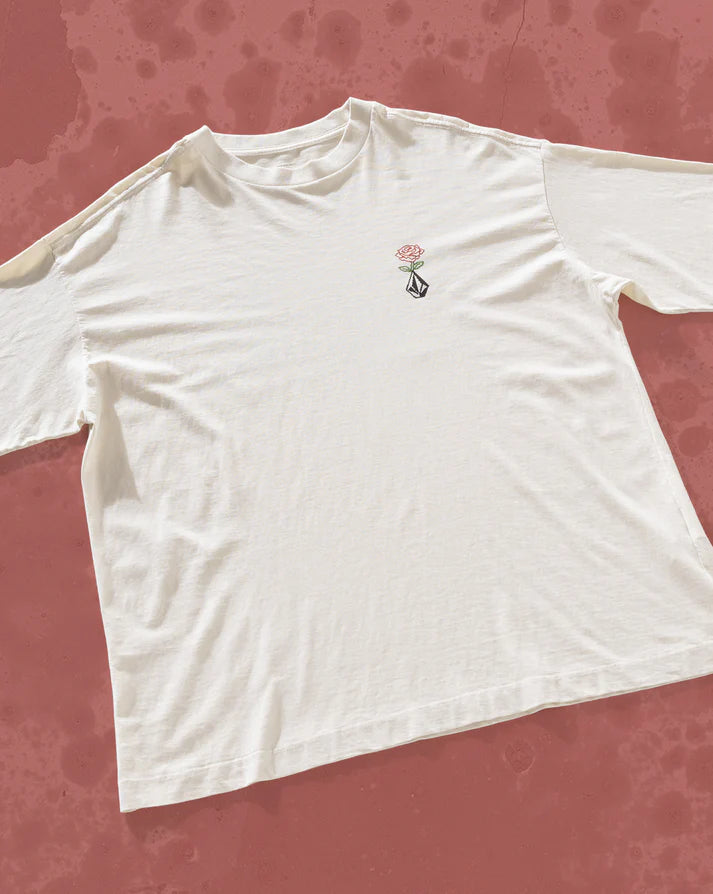 Camiseta Oversized Volcom Dia Up Off White