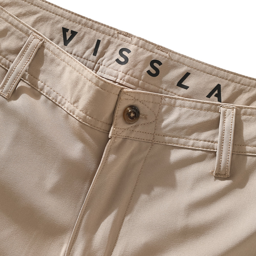 Bermuda Híbrida Vissla Cutlap Khaki 18,5"