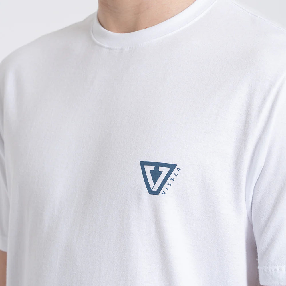 Camiseta Manga Curta Branca Vissla Established