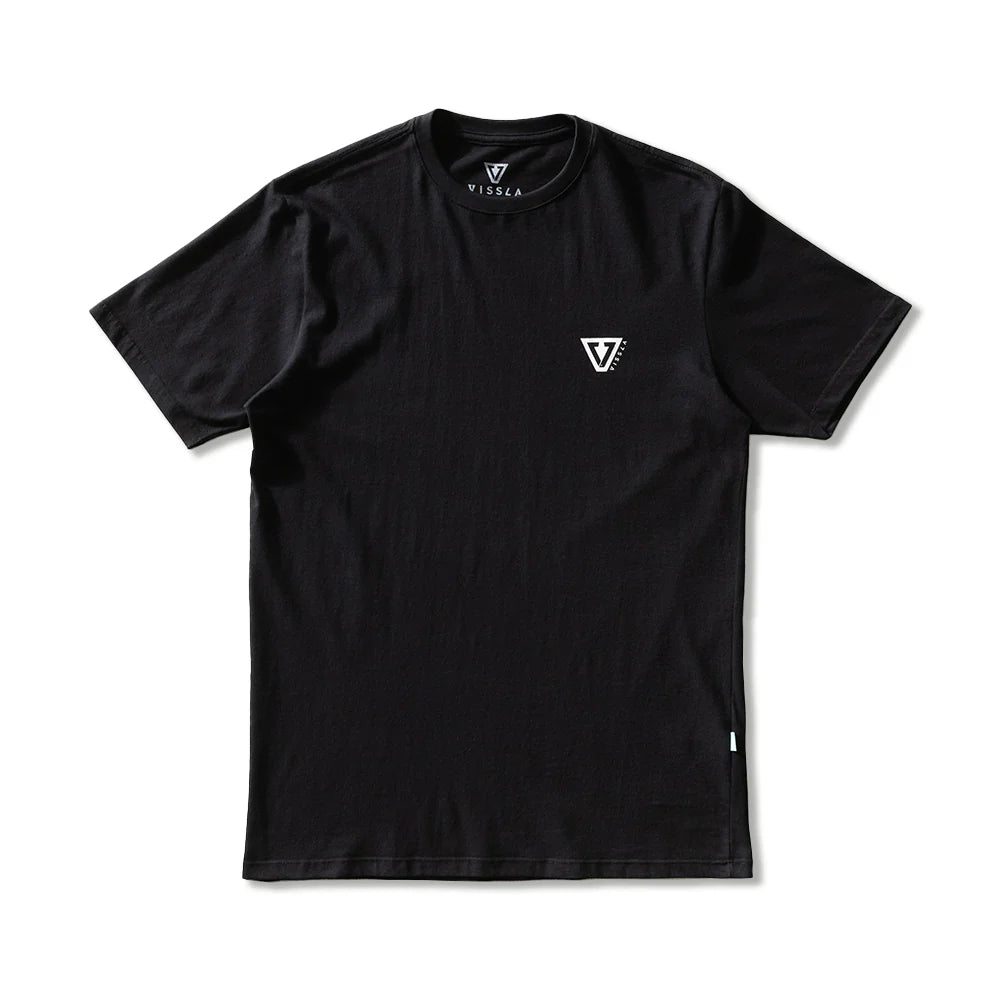 Camiseta Manga Curta Preta Vissla Established