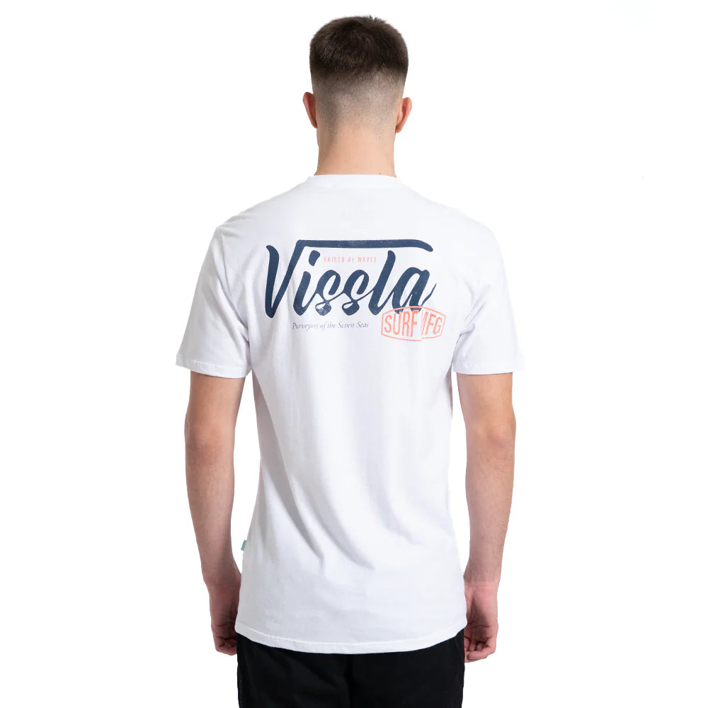 Camiseta Manga Curta Branca Vissla Stamped