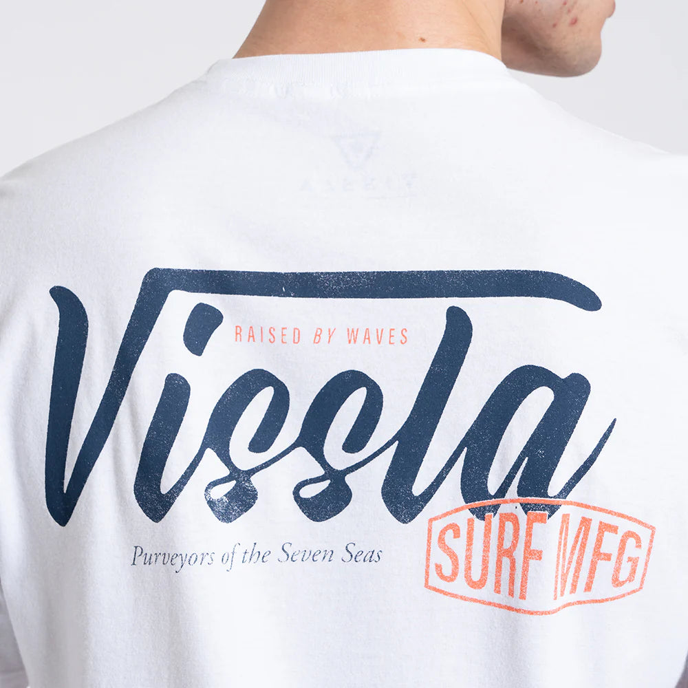Camiseta Manga Curta Branca Vissla Stamped
