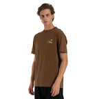 Camiseta Vissla Wave Pool Warriors Marrom Manga Curta