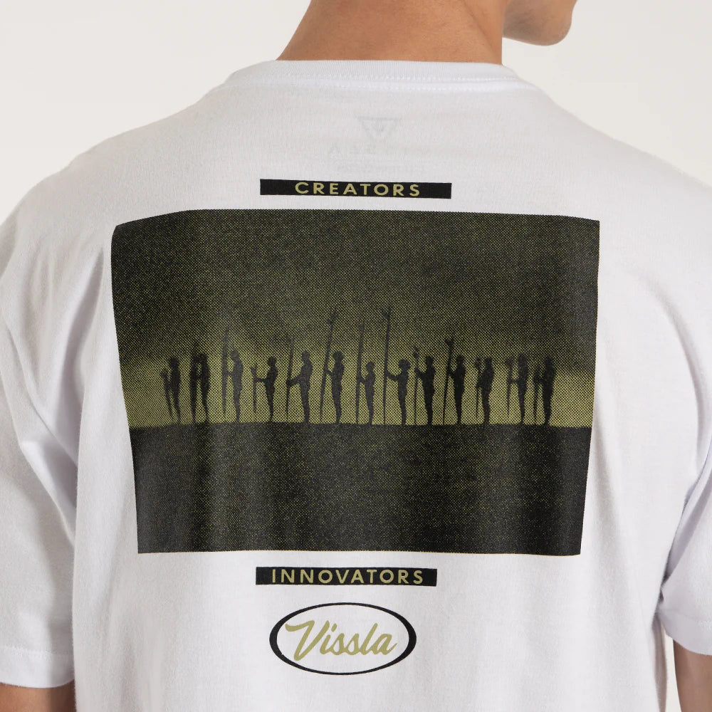 Camiseta Vissla Creators Gathering Branca Manga Curta