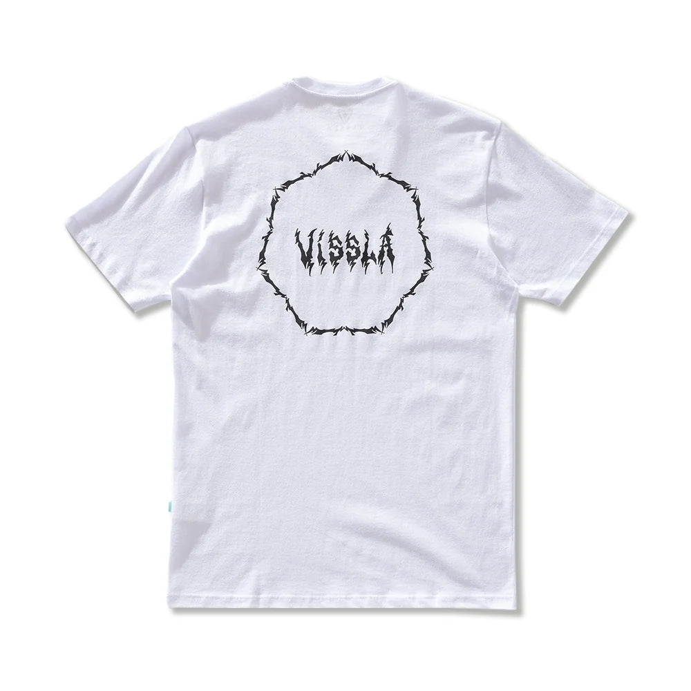 Camiseta Manga Curta Branca Vissla Dagger