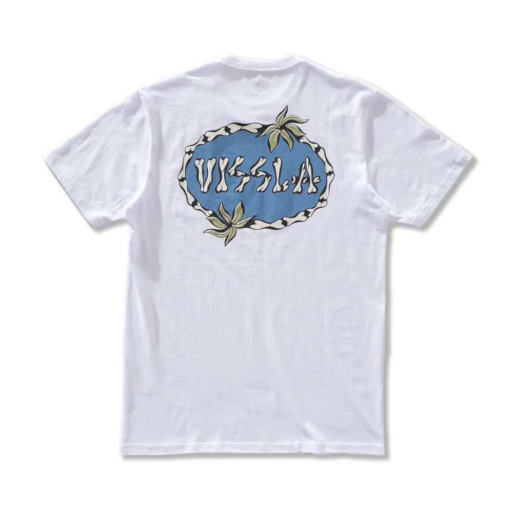 Camiseta Manga Curta Branca Vissla Bone Cove