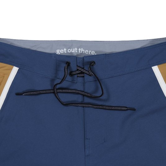 Bermuda Florence Burgee S2 Azul Marinho/Caramelo