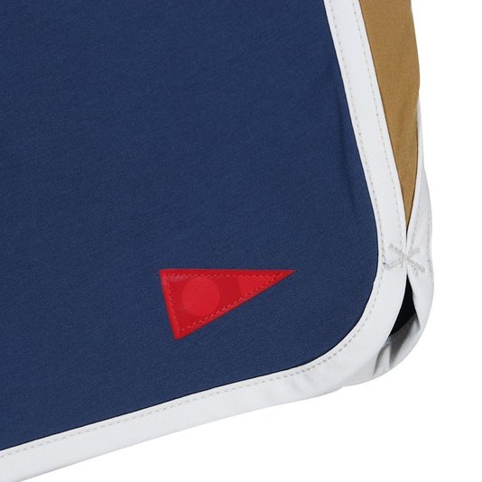 Bermuda Florence Burgee S2 Azul Marinho/Caramelo