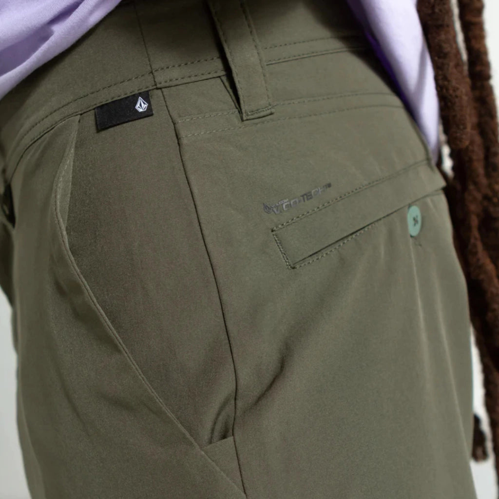 Bermuda Híbrida Volcom Cross Shred Squadron Green