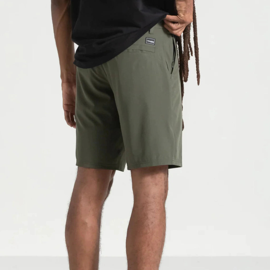 Bermuda Híbrida Volcom Cross Shred Squadron Green