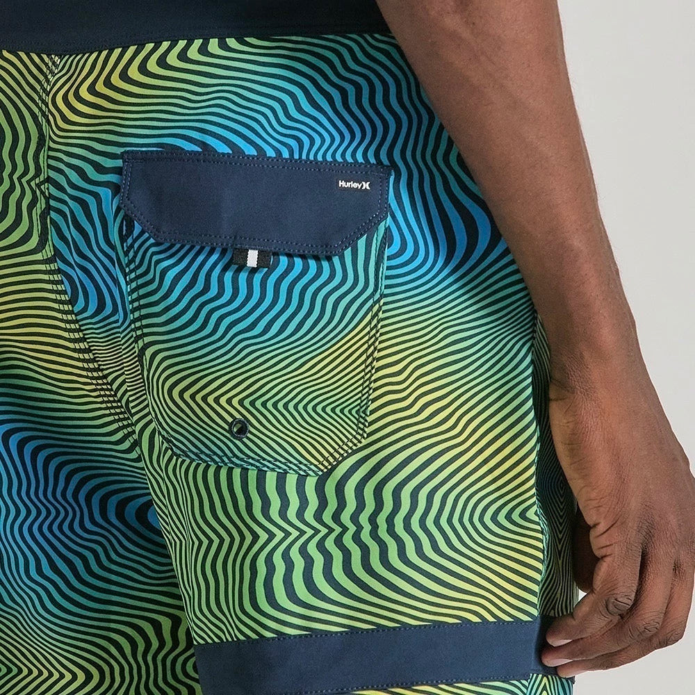 BOARDSHORTS PHANTOM 18 POLEGADAS ESTAMPADO HURLEY ECO BLOCK PARTY
