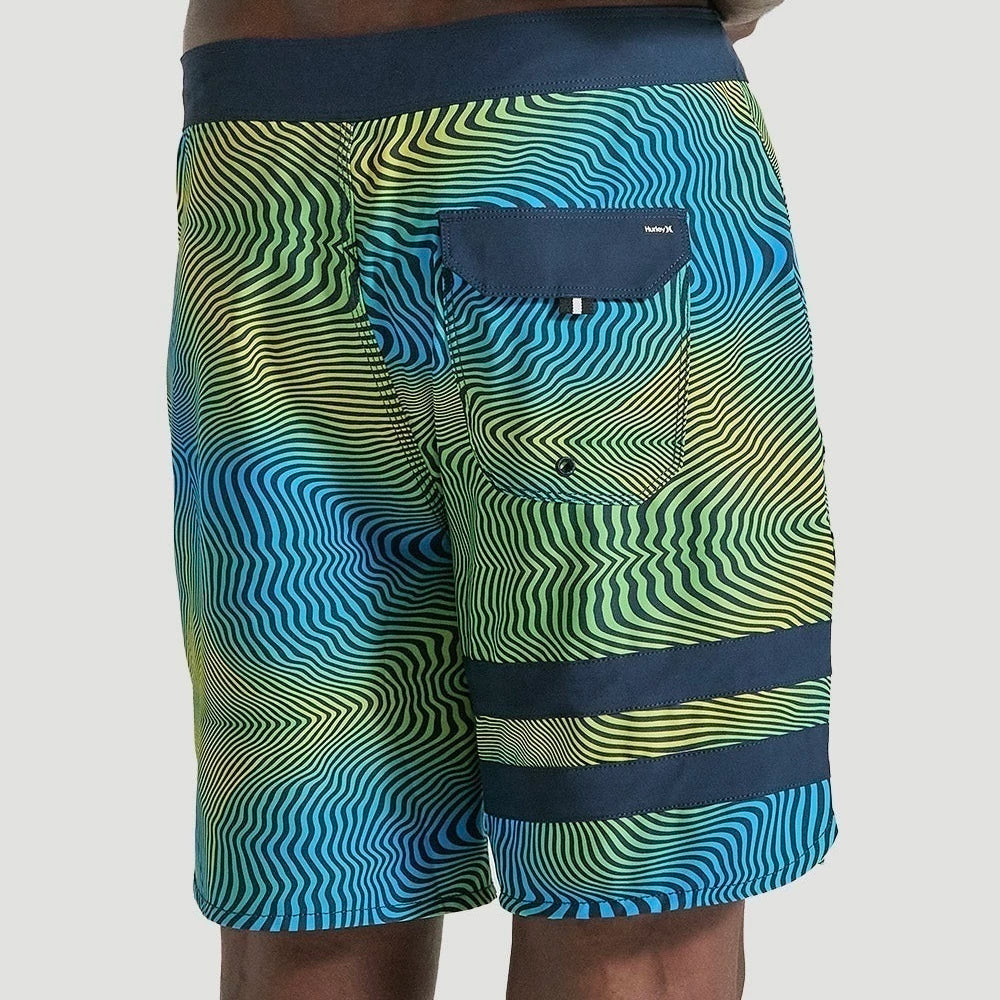 BOARDSHORTS PHANTOM 18 POLEGADAS ESTAMPADO HURLEY ECO BLOCK PARTY