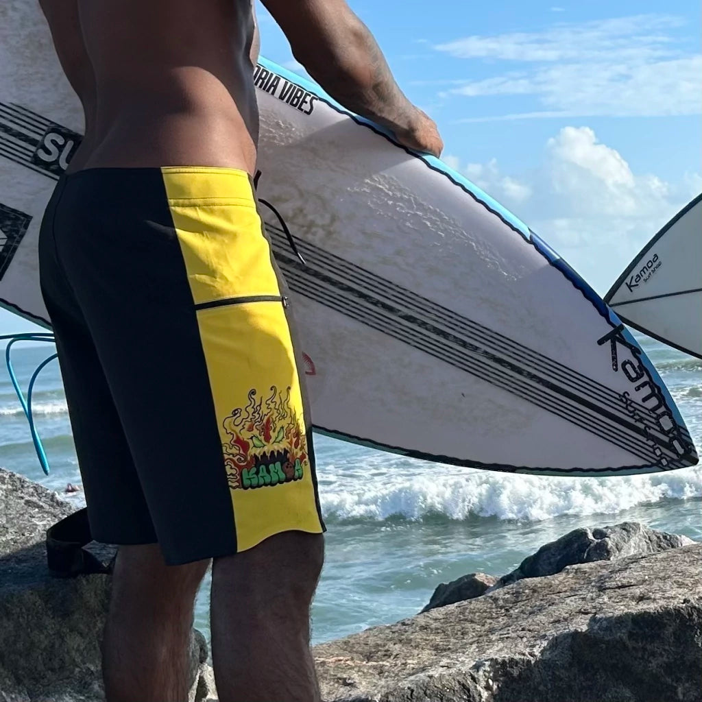 BOARDSHORT KAMOA SUN DROP 1 BLACK