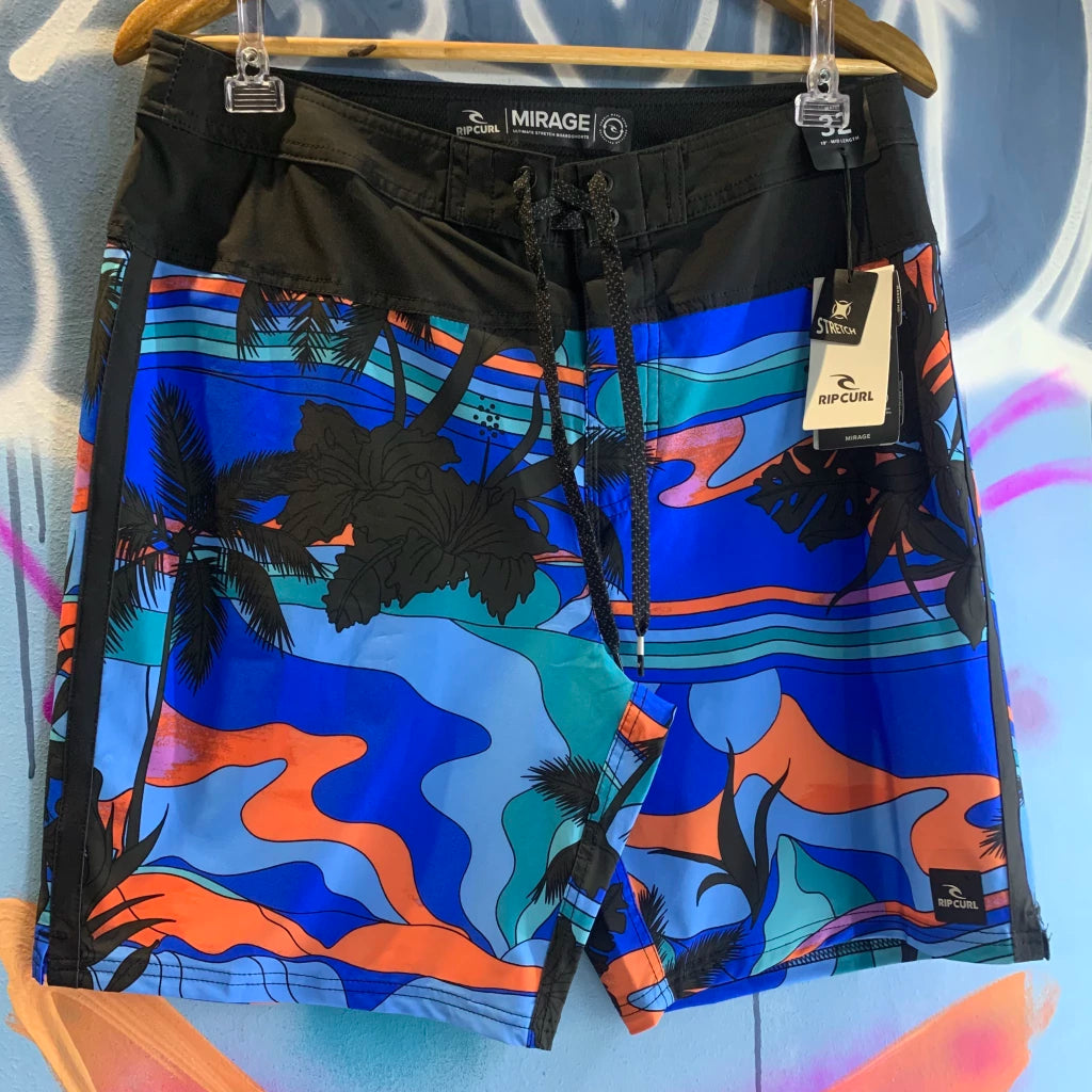 BOARDSHORT AGUA RIP CURL MIRAGE MASON BARRE BLACK/BLUE