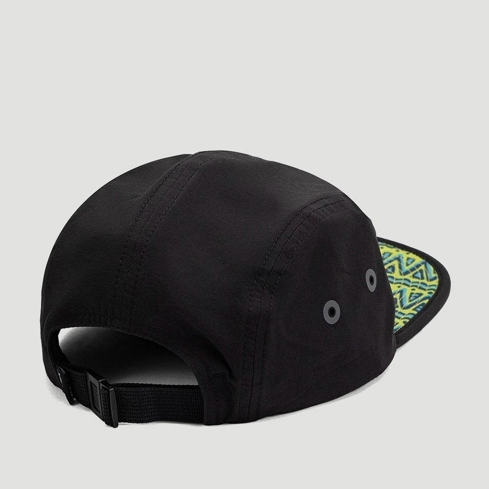 BONÉ PHANTOM ABA RETA FIVE PANEL PRETO HURLEY RETRÔ WAVES