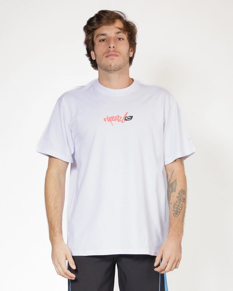 Camiseta Rip Curl Script Signature Gm White