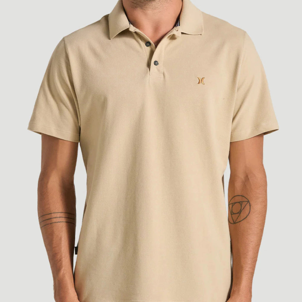 Camisa Gola Polo Bege Hurley Weekend