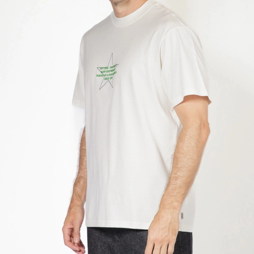 Camiseta Raw Energy Higher Star Off White Oversized