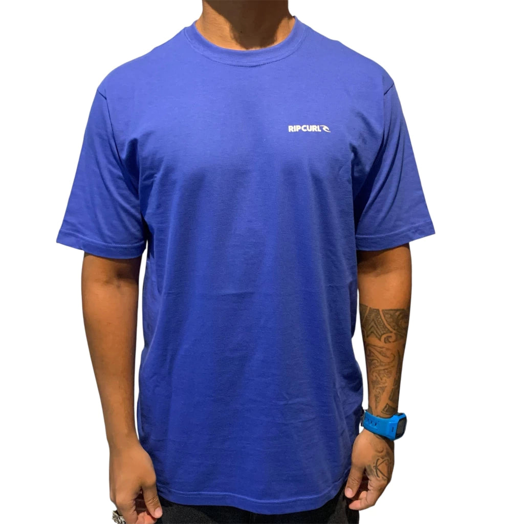 Camiseta Rip Curl Brand Icon Eletric Cobalt