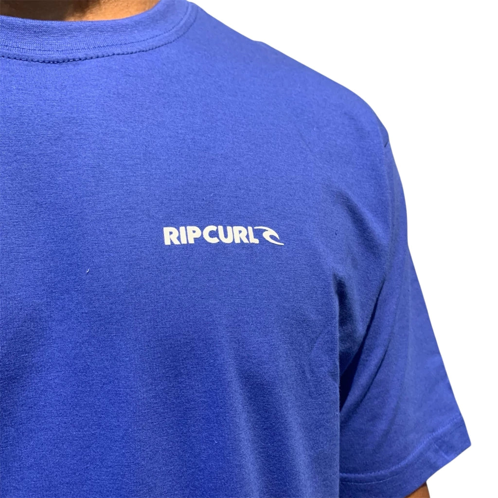 Camiseta Rip Curl Brand Icon Eletric Cobalt