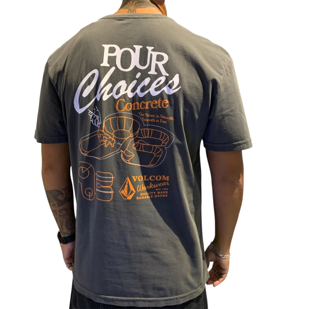Camiseta Volcom Pour Choices Preto