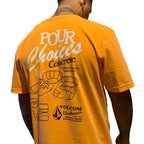 Camiseta Volcom Pour Choices Laranja