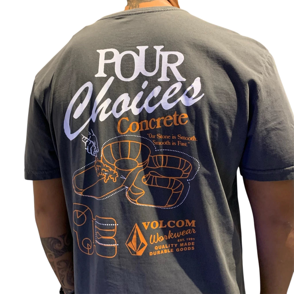 Camiseta Volcom Pour Choices Preto