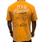 Camiseta Volcom Pour Choices Laranja