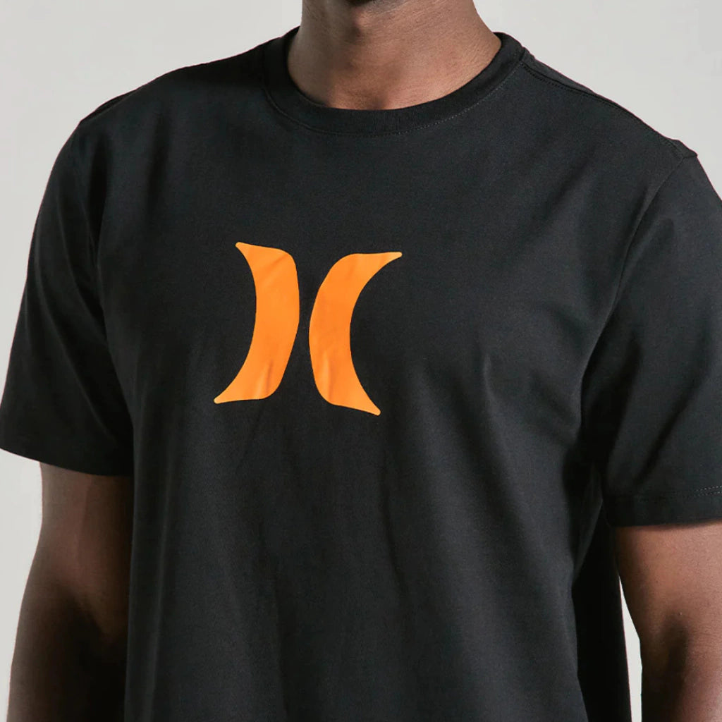 CAMISETA PRETA MANGA CURTA HURLEY ICON TAMANHO ESPECIAL