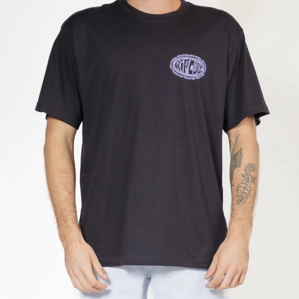 Camiseta Rip Curl Oval GM Washed Black