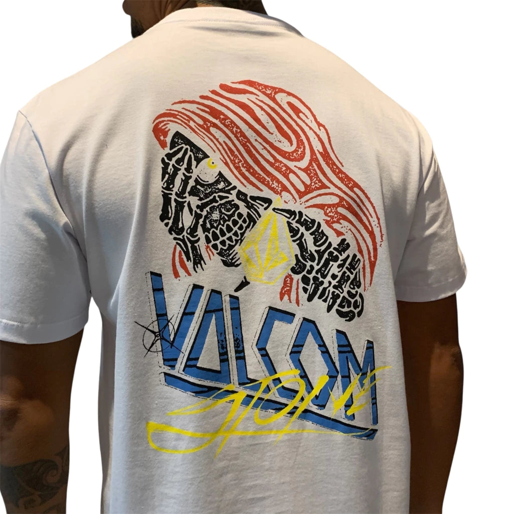 CAMISETA VOLCOM DROPPED BRANCA