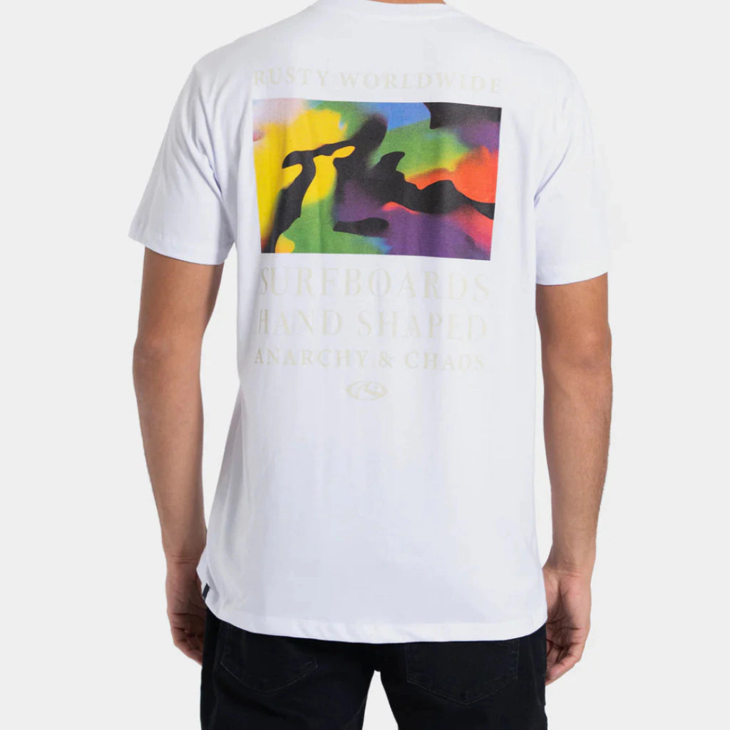 Camiseta Manga Curta Branca Rusty Solar Wind