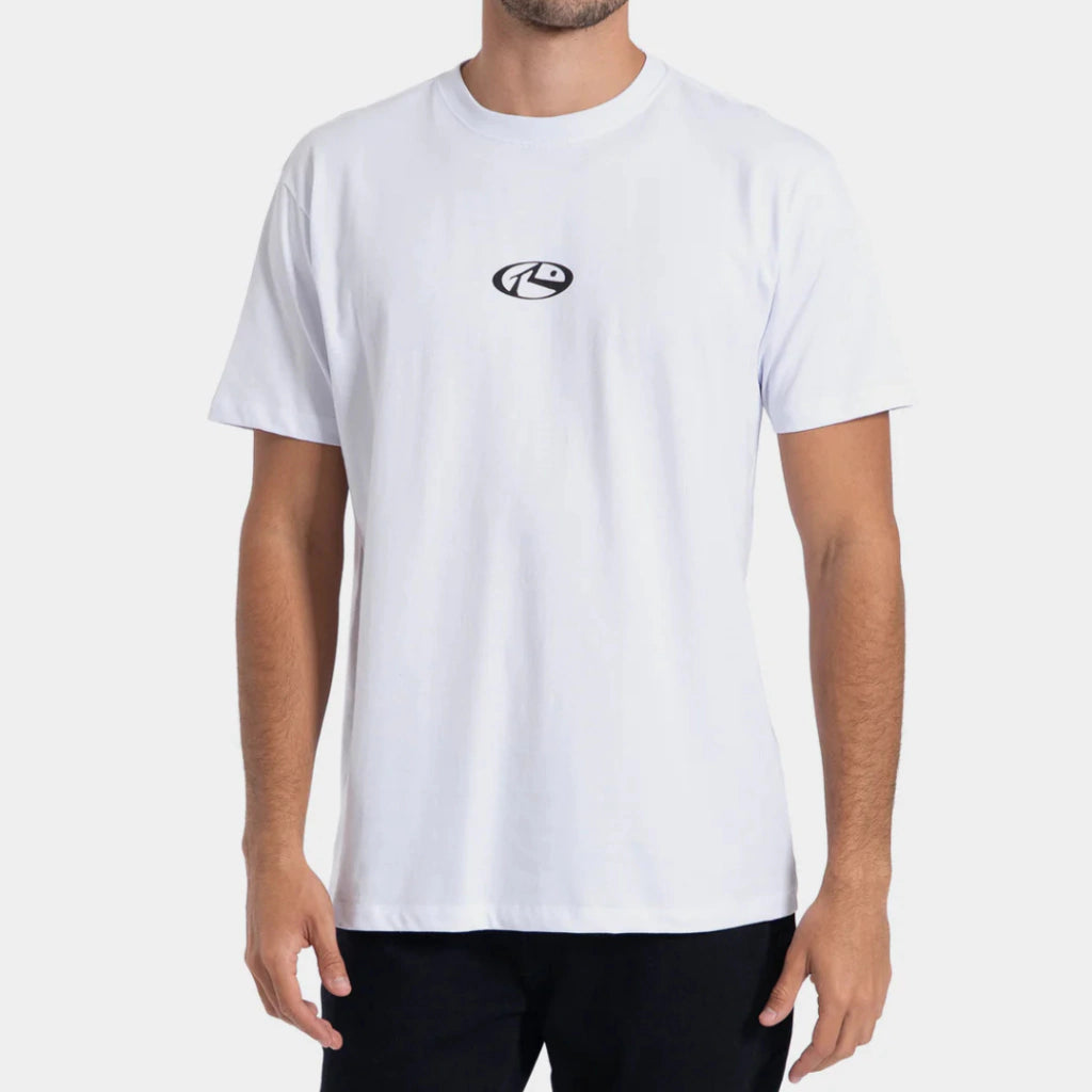 Camiseta Manga Curta Branca Rusty Solar Wind
