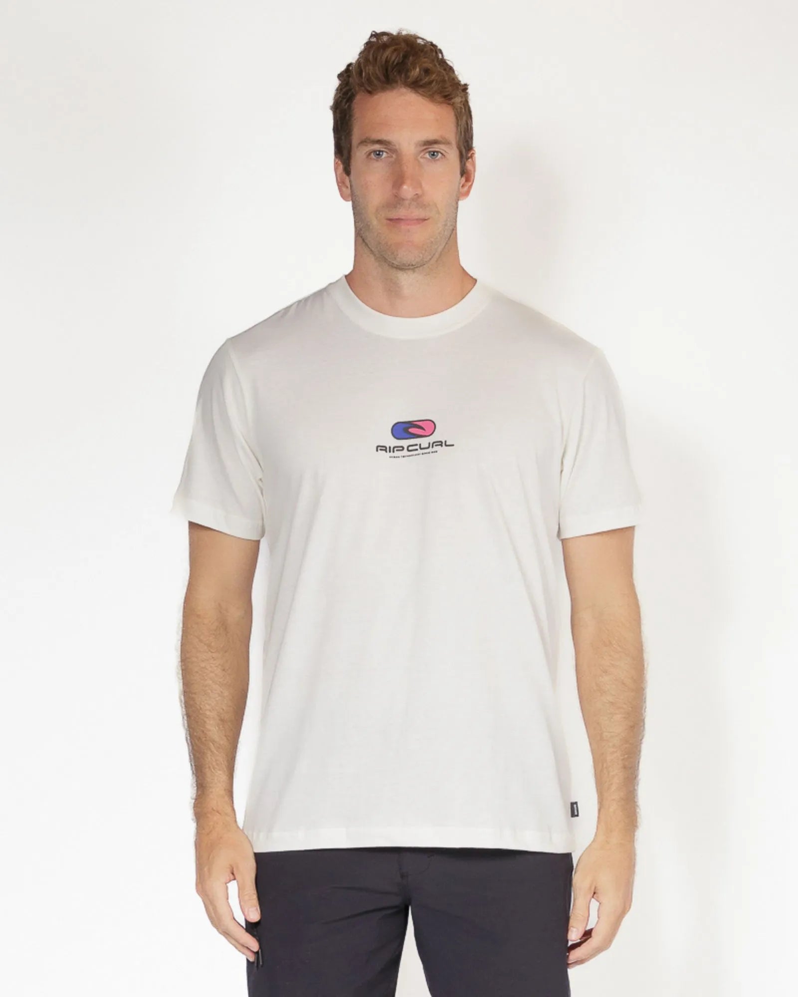 Camiseta Rip Curl Pill Icon Basic Bone